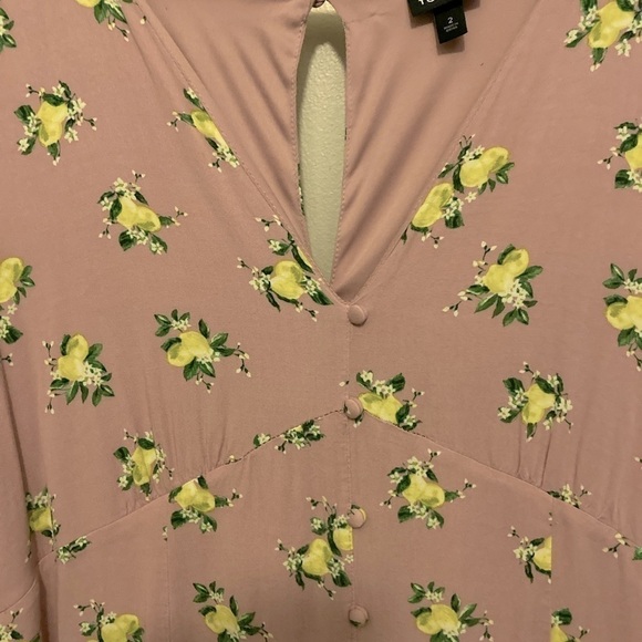 TORRID Maxi Dress Size 2 Lemon print - Picture 7 of 8